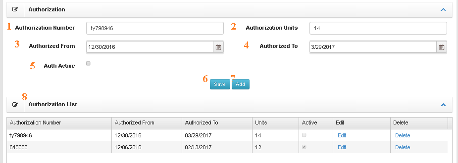 Insurance Authorizations