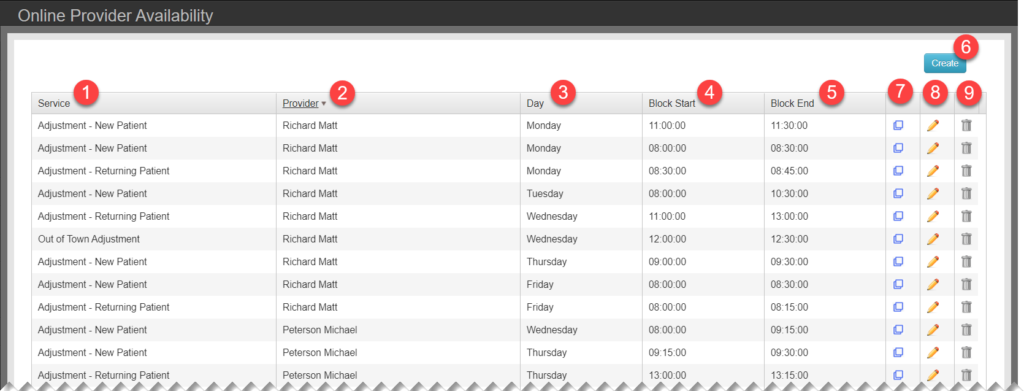 Onlione prover list availability 