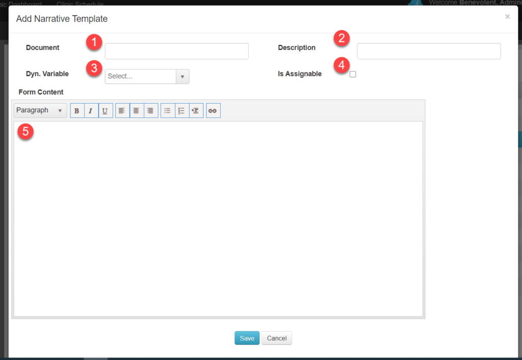 Create Narrative Template Tool