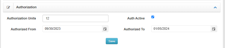 Add authorization to patint account to track visits